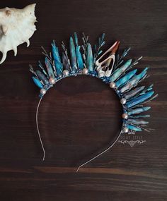 Sea Crown, Mermaid Tiara, Blue Tiara, Real Mermaid, Mermaid Crown, Real Mermaids, Tiara Crown, Nautical Style, Crystal Tiaras