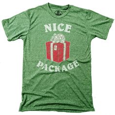 Nice Package Retro T-shirt | Cool Funny Christmas Gift Graphic Tee | SOLID THREADS - Solid Threads Funny Cricut Shirts For Men, Men Christmas Shirts, Funny Christmas T-shirts, Cricut Tee Shirt Ideas, Christmas Tshirt Ideas Funny, Christmas Shirt Ideas Funny, Christmas T Shirt Ideas, Airbrush Cookies, Mens Christmas Party Outfit