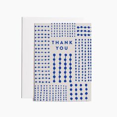 blue patterned thank you greeting card Scrapbook Room, Thanks Card, Tissue Box Covers, Greeting Cards Handmade, Line Design, Blue Pattern, Recycled Paper, Inspirational Cards, Note Cards