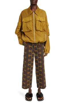 Dries Van Noten Vidway Oversize Nylon Utility Jacket | Nordstrom Baby Gear Essentials, Rollerball Perfume, Bellows, Fragrance Design, Fabric Gift Bags, Runway Show, Dries Van Noten, Nordstrom Store, Free Fabric