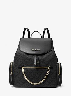 Our Jet Set backpack is the ultimate polished yet practical carryall. The loosely structured silhouette is fastened with drawstring and snap closures to safely secure all your belongings, while multiple zip pockets feature gilded hardware for a luxe finish. Pack it for morning commutes or weekend adventures alike. Best Diaper Bag, Michael Kors Backpack, Weekend Adventures, Backpack Reviews, Backpack Free, Michael Kors Outlet, Pink Brand, Kors Jet Set, Perfect Bag