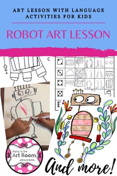 Art lesson with language (writing) activities. These no-prep art projects are perfect for your art sub tub. Easy to implement for substitute teachers. Plus, the engagement will help with behavior! Perfect to start your art integration activities or to use as mini-lessons in larger units. Use as writing prompts and center printables. Great for homeschooling, language arts teachers, and art teachers alike. This resource is adaptable across multiple grade levels. Differentiation ideas included. Art Sub Plans, Arts Integration