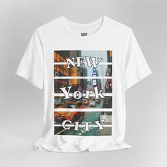 Reppin' the Big Apple in style! This NYC streetwear tee is perfect for men who love the city that never sleeps. Comfortable, stylish, and straight fire for any urban fashion enthusiast. Cop yours now and show off your NYC pride!  Please Check All Photos for Details  * Due to display differences, actual colors may vary slightly from what appears online  HOW TO ORDER  * Select the Shirt Size & Color * Select the quantity * Click Add to Cart * For multiple items go back to the listing and repeat th Graphic Tee T-shirt With Letter Print For Urban Adventures, Urban Adventures Graphic Tee With Short Sleeves, Graphic Crew Neck T-shirt For Urban Adventures, Graphic Print T-shirt, Urban Slogan T-shirt For Streetwear, Urban Style Slogan T-shirt For Streetwear, Casual T-shirt With Letter Print For Urban Adventures, Graphic Cotton Tee For Urban Adventures, Graphic Tee Cotton Top For Urban Adventures