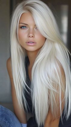 Platinum Blonde Hair Color Ideas Platinum Blonde Hair Color, Hair Maintenance Tips, Polished Hair, Saving Techniques, Platinum Blonde Hair, Hair Maintenance, Time Saving, Modern Vibe, Platinum Blonde