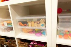 Learn where to find the best non-IKEA storage bins, containers, and baskets for use with an IKEA Kallax Unit that will make your space look organized and great! Kallax Toy Organization, Kallax For Toy Storage, Storage Bins For Crafts, Ikea Clear Storage, Kallax Ikea Storage, Lego Storage Kallax Ikea, Kallax Barbie Storage, Toy Storage Bin Ideas, Clear Playroom Storage