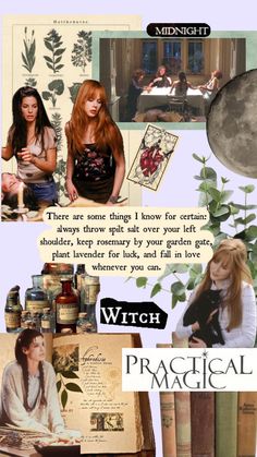 an advertisement for witch products with pictures of witches