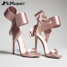 SPECIFICATIONS With Platforms: No Upper Material: Satin Style: Fashion Size: 34-46 Side Vamp Type: Open Sandal Type: Modern Sandals Pattern Type: Solid Outsole Material: Rubber Occasion: Wedding Model Number: 221206XYSHOES03 Item Type: Sandals Insole Material: PU Heel Type: Thin Heels Heel Height: Super High (8cm-up) H Hak Tinggi, Sandals Patterns, Modern Sandals, Womens Sandals Summer, Heels Fashion, Rhinestone Sandals, Bow Heels, Wedding Heels, Adidas Nmd