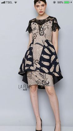 Dress Batik, High Low Dress, Batik, Short Sleeve Dresses, Dresses With Sleeves