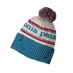 The Powder Town Beanie is made from soft  comfortable recycled polyester knit that stays dry on powder days  insulates even when wet and feels smooth and itch-free on the skin. Throwback design features include a textured knit construction  3-inch rib-knit cuff and pom-pom styling. Fair Trade Certified™ sewn. Stocking Fillers For Adults, Patagonia Beanie, Patagonia Trucker Hat, Beanie Design, Patagonia Hat, Women Trucker, Stocking Filler Gifts, Mesh Hat, Break Out