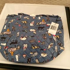 Cats Meow Cats Meow, Vera Bradley Bags, Vera Bradley, Crossbody Bags, Color Blue, Bag Lady, Women Shopping, Blue, Color