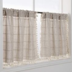 PRICES MAY VARY. -- Boho Kitchen Curtains with Tassels-- This tan tier curtain features classic embroidery lattice pattern on soft cotton linen fabric with cute fringe trim edge, add a touch of modern and bohemian style to your room, which made your room pop. -- Modern Farmhouse Kitchen Decor -- Made a perfect tassel kitchen curtains, vintage chic Bathroom window curtain, country gingham short window panels, under sink skirt, cabinet cover curtain. -- Curtains 45 Inch Length 2 Panels -- Our geom Boho Kitchen Curtains, Modern Kitchen Curtains, Modern Kitchen Window, Cafe Curtains Kitchen, Bathroom Window Curtains, Modern Farmhouse Kitchen Decor, Kitchen Window Curtains, Small Curtains, Tassel Curtains