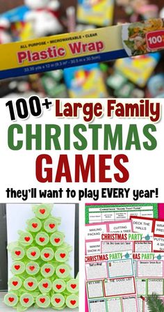 NA Family Christmas Party Game Ideas, Christmas Party Games For Large Crowd, Board Games For Large Groups, Christmas Party Ideas For Large Groups, Christmas Present Games Family, Christmas Activities For Large Groups, Christmas Ideas For Big Families, Christmas Scrabble Game