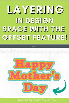 the happy mother's day greeting card is displayed in front of a computer screen