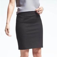 Never Worn Lightweight Black Skirt. Black Midi Pencil Skirt For Business Casual, Classic Black Knee-length Pencil Skirt, Classic Black Skirt For Workwear, Black Midi Skirt For Business Casual, Black Knee-length Skirt For Business Casual, Elegant Black Business Casual Mini Skirt, Elegant Black Mini Skirt For Business Casual, Office Black Midi Skirt, Black Midi Skirt For Office