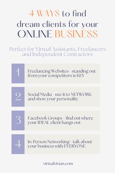 four ways to find the best online business