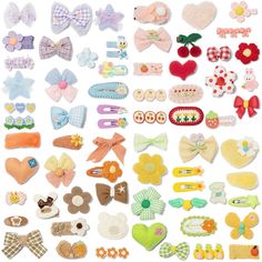 PRICES MAY VARY. CUTE, STYLISH 69 PACK BUNDLE - A stylish assortment of cute hair clips and toddler hair accessories. Charming designs like bows, stars, butterflies and flowers offers a perfect match for every outfit VERSATILE ASSORTMENT PACK - Each hair clip set contains both fully lined alligator hair clips and non-slip snap clips, catering to every occasion for your children NO TUGGING OR SNAGGING - Our alligator style baby girl hair clips provide a gentle grip to prevent any tugging or snagg Crochet Clips, Baby Hair Ties, Girls Hairdos, Toddler Hair Accessories, Cute Hair Accessories, Toddler Hairstyles Girl, Toddler Hair Clips