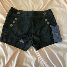 Cute Shorts For Summer Still Has Tag! Never Worn! Some Free Home!!! Vintage Short Spring Bottoms, Vintage Mid-rise Bottoms With Built-in Shorts, Vintage Summer Bottoms With Built-in Shorts, Y2k Black Cotton Jean Shorts, Vintage Shorts With Button Closure, Sailor Shorts, Cute Shorts, 60s Fashion, Jean Shorts