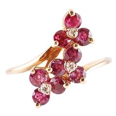 1.50 Carat Ruby Diamond Ring Red Cluster Diamond Ring With Brilliant Cut, Diamond Cluster Ruby Ring With Diamond Accents, Cluster Ruby Ring With Diamonds, Cluster Red Ruby Ring With Multi-stones, Cluster Red Multi-stone Ruby Ring, Ruby Cluster Diamond Ring, Red Diamond Cluster Ring, Red Ruby Cluster Ring With Rose Cut Diamonds, Cluster Ruby Diamond Ring