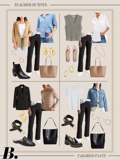 Teacher style made easy with 20 perfect outfits for the classroom! These comfortable, chic, and budget-friendly looks will keep you looking sharp all year long. Plus, they’re versatile enough to wear outside the classroom too! #TeacherOutfits #ChicOnABudget #WorkwearStaples Teacher Wardrobe Capsule, Workwear Outfits, Cool Palette, Wardrobe Challenge, Fashion Styling Tips, Teacher Wardrobe, Fashion Tips And Tricks, Comfortable Chic, Teacher Outfit