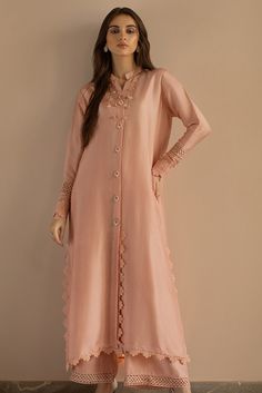 Show details for Whisper Pink (KUT246) Stylish Kurta Design, Plain Dress Designs Pakistani, Silk Designer Dresses, Dress Design Pakistani, Silk Dress Design, Women Silk Dress, Latest Dress Design