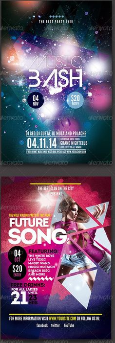 an image of a concert flyer template