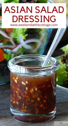 #SweetSyrupsandToppings Easy Asian Salad Dressing, Easy Asian Salad, Easy Homemade Salad Dressing, Asian Salad Dressing, Salad Dressing Recipes Healthy, Resep Salad, Salad Dressing Recipes Homemade, Asian Salad, Homemade Salads