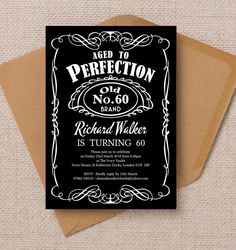 a black and white wedding card with the words,'i need to be perfect on it