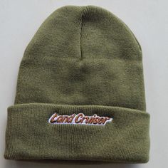 Our polyester knitted beanie with Land Cruiser logo embroidered on the front. The inside is polyester fleece. We embroider the hats in our studio in North Carolina. Layering Hoodies, Flat Brim Hat, Brim Hat, Christmas Bags, Land Cruiser, Knit Beanie, Logo Embroidered, Fleece Jacket, Shirt Jacket