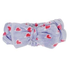 Lavender Purple Teddy Headyband™ with Pink Hearts | Cruelty-Free & Vegan Wash your face without washing your hair! A super soft, plush headband that holds your hair back and keeps it in place. Teddy bear texture provides maximum comfort. Ideal for home or spa use. HOW TO WASH:Our Plush Spa Teddy Headyband™ should be gently washed by hand with warm water and soap. Air dry only. Should be washed frequently. Vegan Cruelty-Free Care Bear Nails, The Crème Shop, Washing Your Hair, Bed Hair, Spa Headband, Hair Back, Nail Polish Collection, Pink Hearts, Lavender Purple