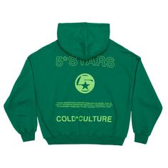 For an oversize fit choose one size above yours. Boxy fit hoodie. 100% cotton. 400 g/m² French Terry. Emerald Green color. Logo and graphics screen printed on the front and back. Cold Culture label included. Male(177cm, 5'8"): S - Female(170cm, 5'6"): S - National Shipping 24-48H (Spain / Portugal) - CORREOS EXPRESS - European Shipping 48-72H - FEDEX - International Shipping 5-7 working days - FEDEX Fake Clothes, Cold Culture, Hoodie Png, Film Crew, Mens Outfit Inspiration, Green Hoodie, Streetwear Clothing, Vintage Hoodies, Cool Hoodies