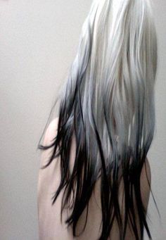 strange White And Black Hair, Grey Hair Dye, Hair Boy, Ombré Hair, Dye My Hair, Hair Stuff, Hair Inspo Color