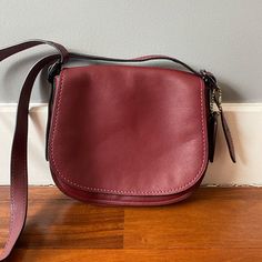 Reposhing This Item I Purchased From @Stylesoothsayer. Loved It, But Ready To Rotate For Something New. Questions? Leave A Comment Below! Coach Rectangular Saddle Bag For Daily Use, Rectangular Coach Saddle Bag For Daily Use, Burgundy Crossbody Bag With Leather Handles, Daily Use Coach Saddle Bag With Adjustable Strap, Classic Burgundy Bag With Adjustable Strap, Coach Saddle Satchel Bag, Coach Saddle Bag With Adjustable Strap, Coach Saddle Bag With Adjustable Strap For Everyday, Coach Saddle Bag For Daily Use