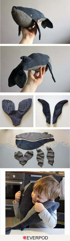 the instructions for how to sew a whale hat and other things that make it look like