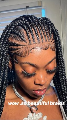 Braid Bob, Frontal Styles, Bridal Hair Pieces Boho, Unique Hair Bows, Cornrow Styles, Feed Ins, Natural Hair Woman, Dunner Wordend Haar, Lemonade Braids