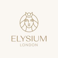 the logo for elyum london, an art deco - inspired boutique that has been launched by