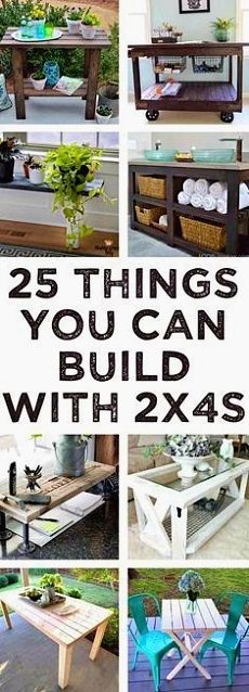 the 25 things you can build with 2x4's and 3x4's