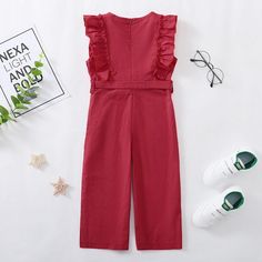 *Product Title:Toddler Girl Ruffle Crimson Overalls*Keyword Tag:bulk baby grows*Fabric:Cotton,Polyester*Thickness:Regular*For Season:Summer*Care Label:On the inside Red Cotton Jumpsuit For Playtime, Casual Ruffled Jumpsuits And Rompers For Playwear, Cute Red Cotton Jumpsuit/romper, Cute Red Cotton Jumpsuit And Rompers, Casual Red Jumpsuits And Rompers With Ruffles, Casual Red Ruffled Jumpsuits And Rompers, Playful Red Jumpsuits And Rompers For Summer, Playful Red Summer Jumpsuit, Kids Pants