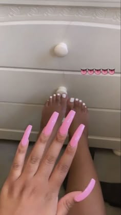 90 Acrylic Nails, Claw Nails, Her Nails, Nail Swag, Pink Acrylic Nails, Pink Nail, Square Acrylic Nails