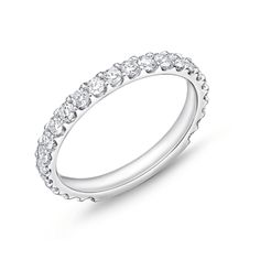 Memoire Wedding Band Memoire Odessa Platinum 3/4 Way Diamond Band 6.5 Round Diamond Band, Jewelry Appraisal, Everyday Luxury, Jewelry Essentials, Diamond Band, Odessa, Signature Collection, Oval Diamond, Perfect Ring