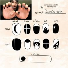 K Pop Nails, Idol Nails, Kids Nail Designs, Skz Bangchan, Mens Nails, Cute Simple Nails, Anime Nails