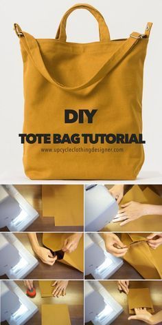 the instructions for how to make a tote bag