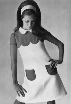 '60s inspiration! Moda Z Lat 70., 60’s Fashion, 1960 Fashion, 60s 70s Fashion, Fashion 1960s, Swinging Sixties, Sixties Fashion, Mod Fashion