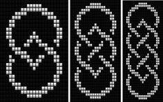 three pixellated images of different shapes and sizes, each with an image of a smiley face