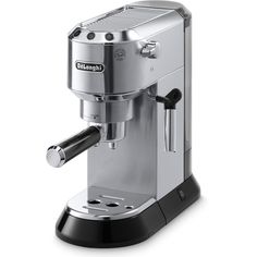 an espresso machine is shown on a white background