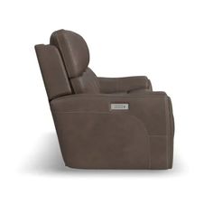 the reclining chair is shown with no headrests and one arm facing forward