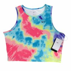 Check out Nike Dri Fit Fast Tie Dye Cropped Training Tank Top Size XL Rainbow New Tags, the latest item I added on eBay! #eBay #eBaySeller Rainbow Tags, Black Nike Hoodie, Nike Quarter Zip, Polka Dot Tank Top, Yellow Nikes, Nike Tank Tops, Cowl Neck Long Sleeve, Workout Crop Top, Pink Nikes