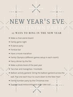 the new year's eve party is here