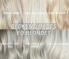 Redken recipes for blonde hair blonde toner formulas Redken Shades Eq Formulas Blondes Honey, Shades Eq Champagne Blonde Formula, Redken Butter Blonde Formula, Icy Blonde Hair Formula, Bright Blonde Redken Shades Formula, Wella T11 Toner Before And After, Bright Blonde Formula Shades Eq, Redken Blonde Toner Formula, Blonde Hair Toner Shades