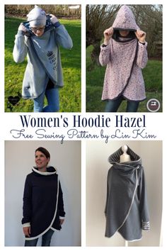 women's hoodie haze sewing pattern by line kim - the sewing patterns blog