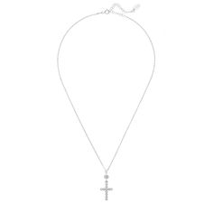 Give someone special a gift that will last for generations with this radiant sparkle cross pendant necklace! A cross necklace would make a beautiful and meaningful gift for special occasions such as communion or confirmation. It can also be an ideal bridesmaid's favour, as the cross is a timeless symbol of strength and love that will stay with them forever. That's not all though - with its eye-catching design, this pendant necklace is sure to elevate any outfit in an instant! Add a touch of spirituality and grace to your wardrobe today and get the Sparkling Cross Pendant Necklace that everyone is sure to love. Handcrafted in 925 Sterling Silver. Cubic Zirconia.  Packaging:  This item is presented in Latelita London signature packaging.  Care Instructions:  To maintain your jewellery, wipe White Cross Necklace With Adjustable Chain, White Cross Necklace For First Communion, Silver Cross Necklace For Confirmation, White Cross Necklace For Wedding With Cross Pendant, White Cross Pendant Necklace For Wedding, Elegant Pendant Necklaces For First Communion, Elegant Crucifix Cross Necklace For First Communion, Elegant Crucifix Necklace For First Communion, Elegant Cross Pendant For Confirmation